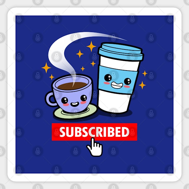 Subscribed to Coffee Sticker by Originals by Boggs Nicolas